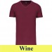Kariban Men's Bio150 V-Neck T-Shirt wine